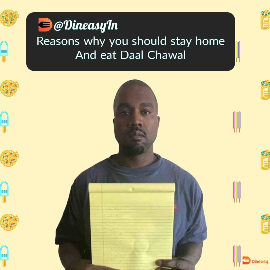 DineasyIN's tweet photo. Kanye knows!

#Dineasy #DineasyDineSafe https://t.co/8AY3zjBUjC