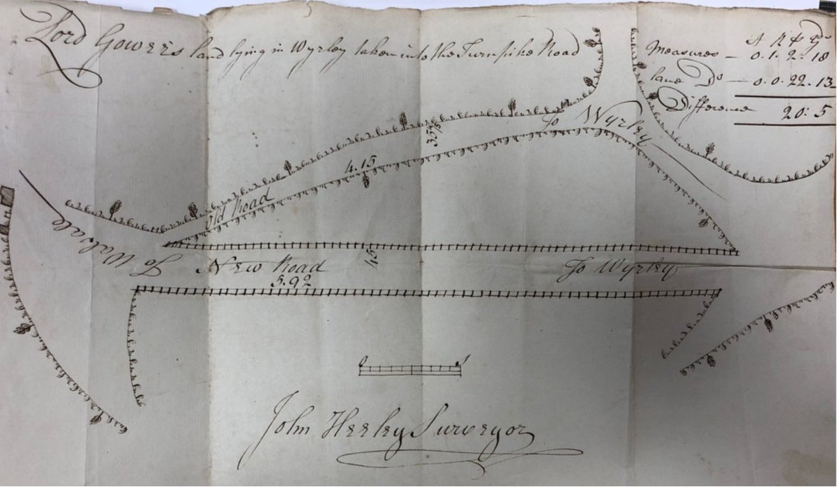 StaffsPNProject's tweet photo. Plan showing Wyrley (18th C)
from 
OE wīr ‘bog myrtle’ plus lēah ‘open woodland
#placenames #staffordshire https://t.co/IsYUGIy5IX