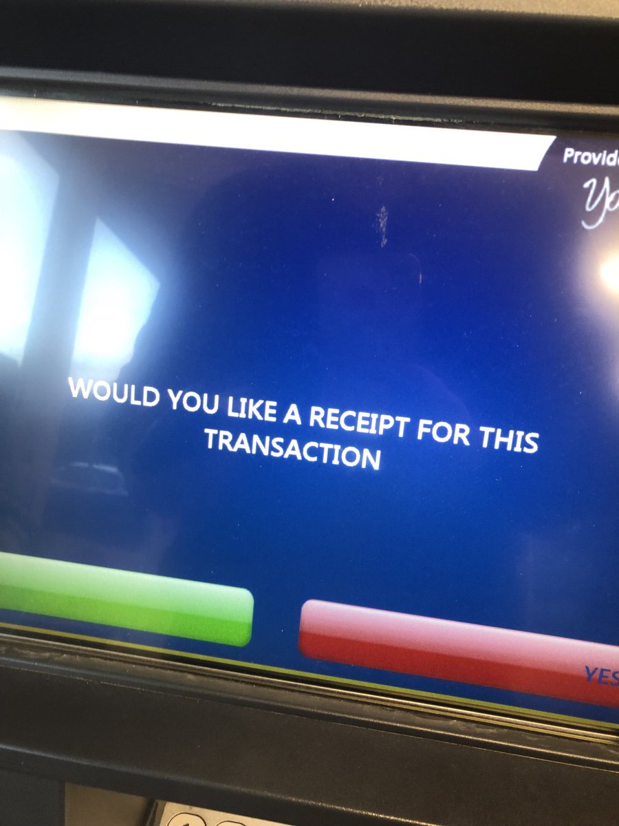 AnMoSportPsych's tweet photo. This bugs me every single time I use a Link cash machine. Ask 1000 people to allocate red or green to yes & no and I would be confident 998 would say ‘yes’ is green and ‘no’ is red
#everydaypsychology #poorUX https://t.co/zEAaIukqsO
