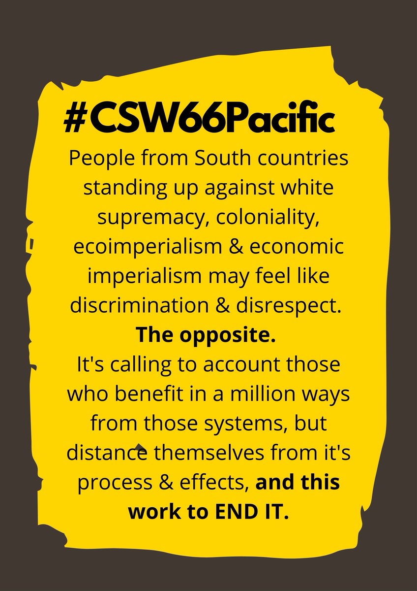 CSW66Pacific's tweet photo. #CSW66 #CSW66Pacific - Stand with us. 
We all must work on #LossAndDamage. https://t.co/FMmkgUZPQc