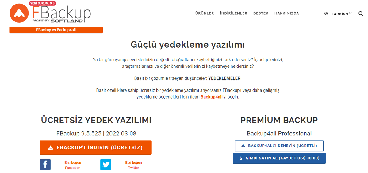 fbackup's tweet photo. Türkçe mi konuşuyorsun?

https://t.co/eVJBrD8IV9 artık #Türkçe olarak da hizmete açıldı ve ücretsiz yedekleme programı #FBackup'ın arayüzü de çevrildi. https://t.co/psrs3LdwXD