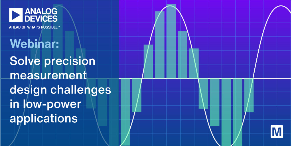 Mouser EU (@mousereleceu) on Twitter photo Join us on Thursday 31st March 2022 at 4pm CET as we demonstrate how #engineers leverage the latest low-power precision #technology from <a href="/ADI_News/">Analog Devices, Inc.</a>. Sign up now ๐ mou.sr/3qtm9da Join us on Thursday 31st March 2022 at 4pm CET as we demonstrate how #engineers leverage the latest low-power precision #technology from <a href="/ADI_News/">Analog Devices, Inc.</a>. Sign up now ๐ mou.sr/3qtm9da