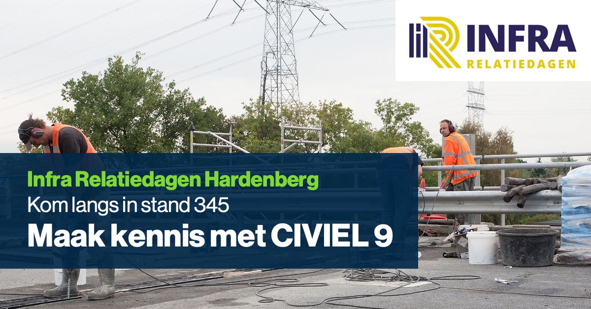bakkerspees's tweet photo. 🥁🥁🥁Nog maar minder dan een week ...
en we staan op de #InfraRelatiedagen2022 om jou &amp; collega's bij te praten over o.a. CIVIEL 9, de opvolger van 8.6. Zien we je daar? 

Registreer gratis:
https://t.co/LiwoobyyBe https://t.co/5Kuzknqv42