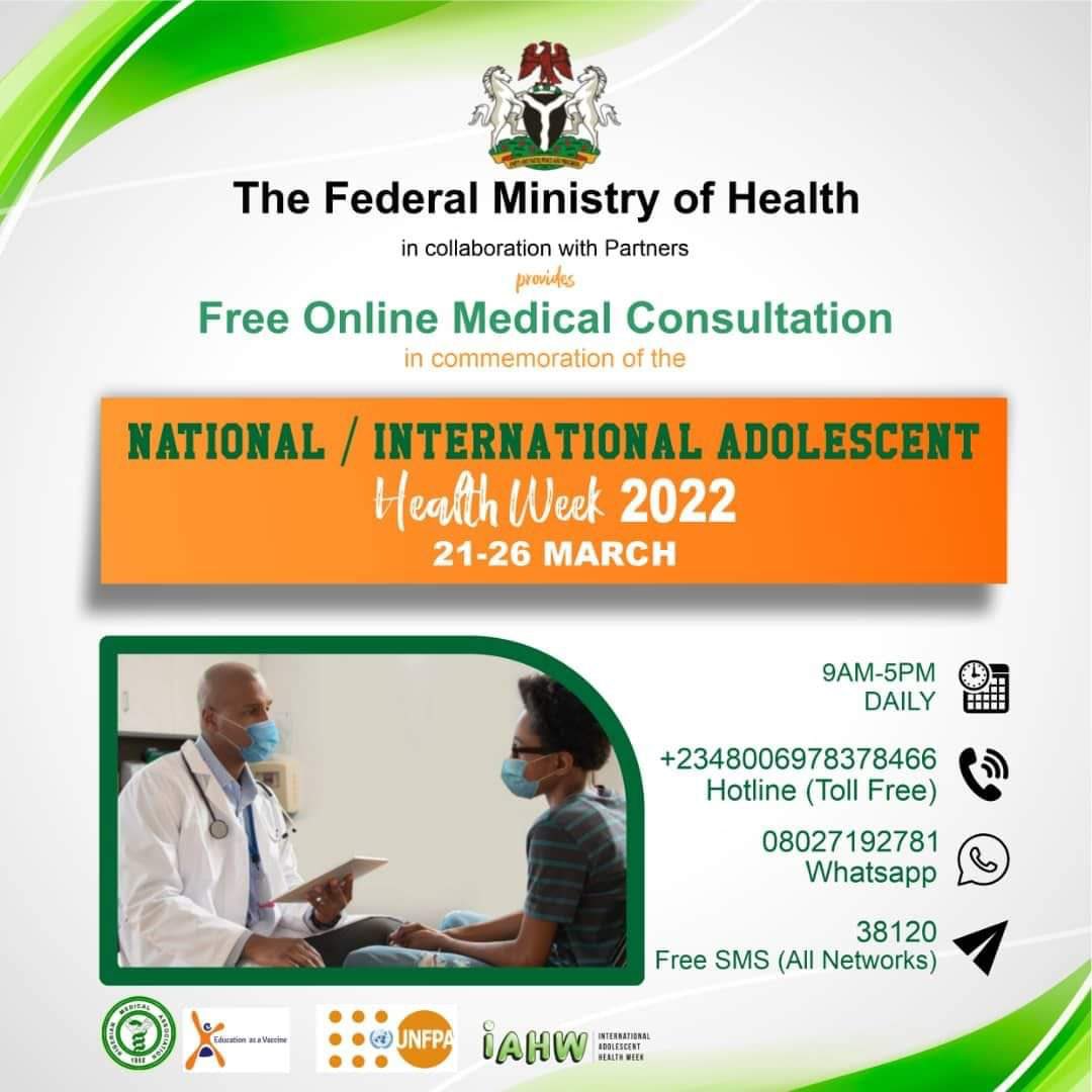 Free online medical consultation is still on, our doctors are available for calls, SMS and WhatsApp through this week. Buzz in your questions and you’ll get attended to immediately. Still celebrating #IAHW2022