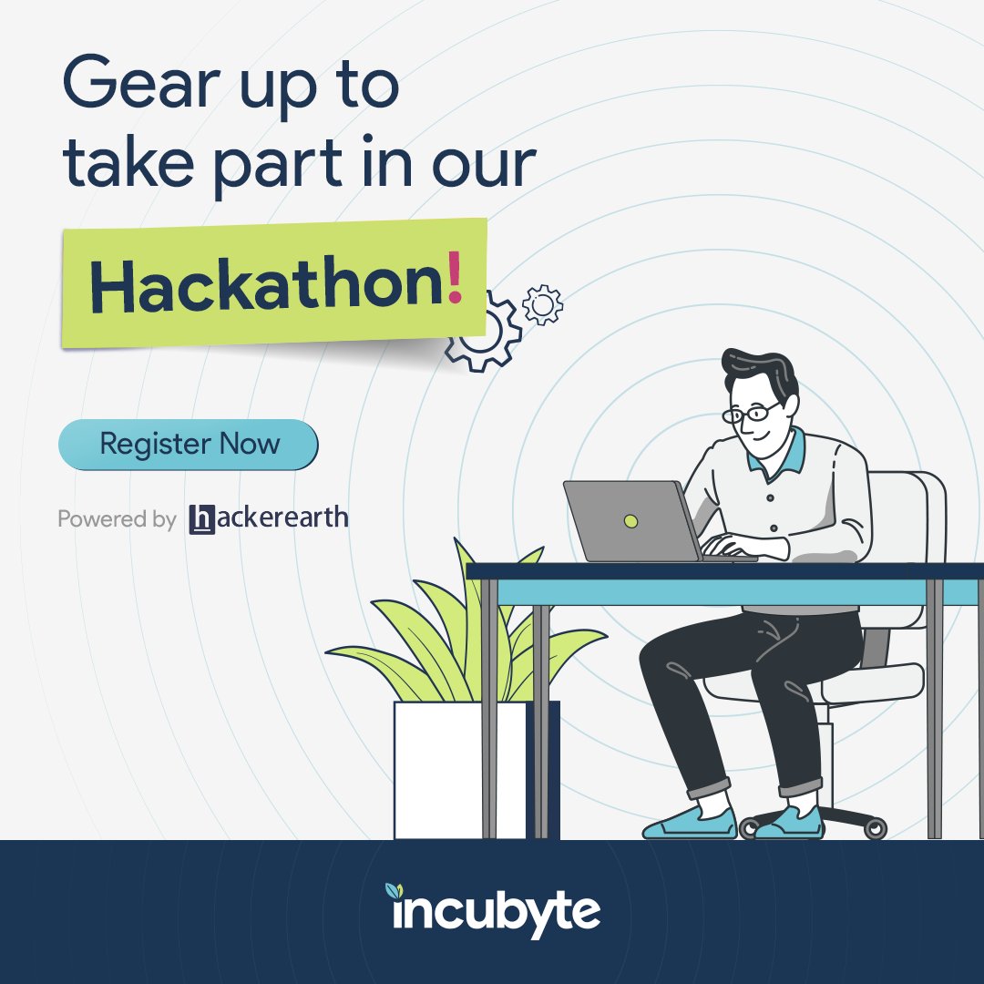 Incubyte_co's tweet photo. We are so excited to announce our Hackathon with @HackerEarth!
Calling all devs passionate about creating well-crafted software! Here’s an opportunity for you to showcase your clean coding skills!
Registrations open till 25th March 
Accepting applications till 3rd April
#incubyte https://t.co/IfY4DFriB7