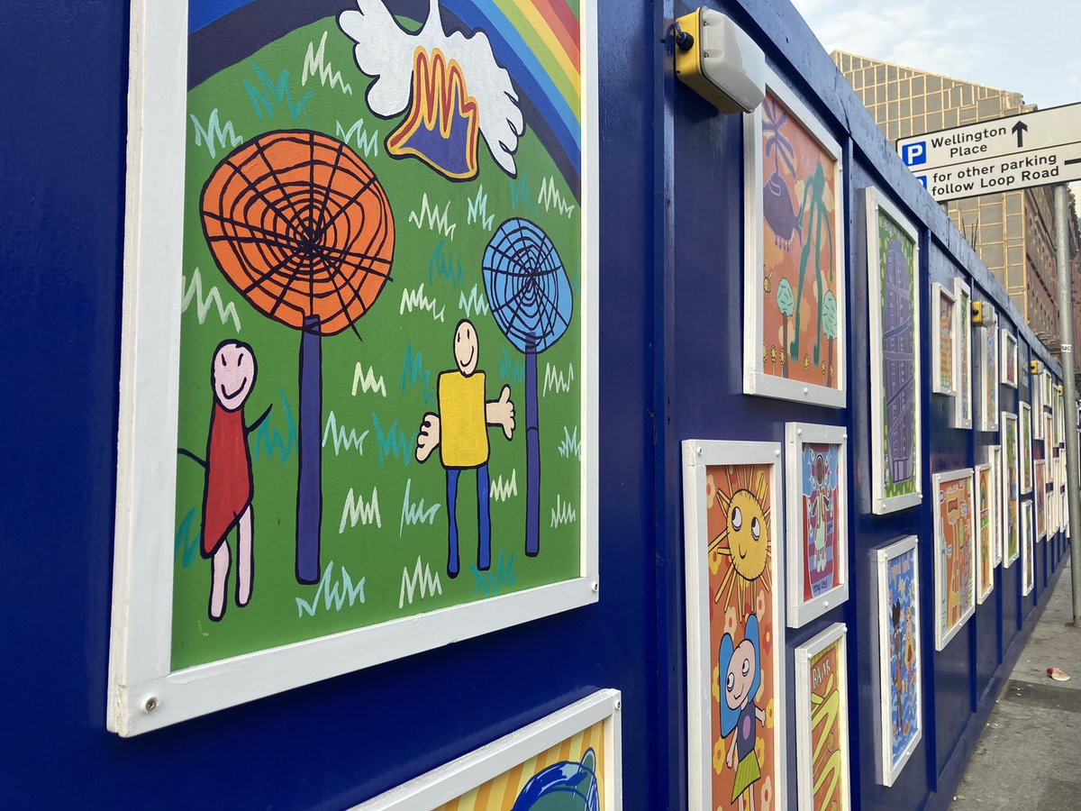 City of the future - inspired this morning! 
A great Art engagement project for kids to express and understand their impact on the future of their city. 

#Art4Space #Leeds #local environment
#social <a href="/dlapiper/">DLA Piper</a> @art4space 
Kids bringing their vision &amp; influence using art.