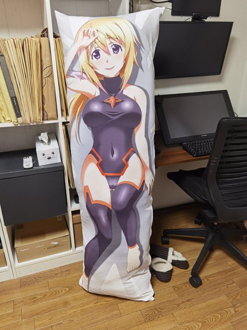 寝転ばせて使うことを想定しているので、立てるとパーツが歪んで変な感じになりますね('ρ`) 