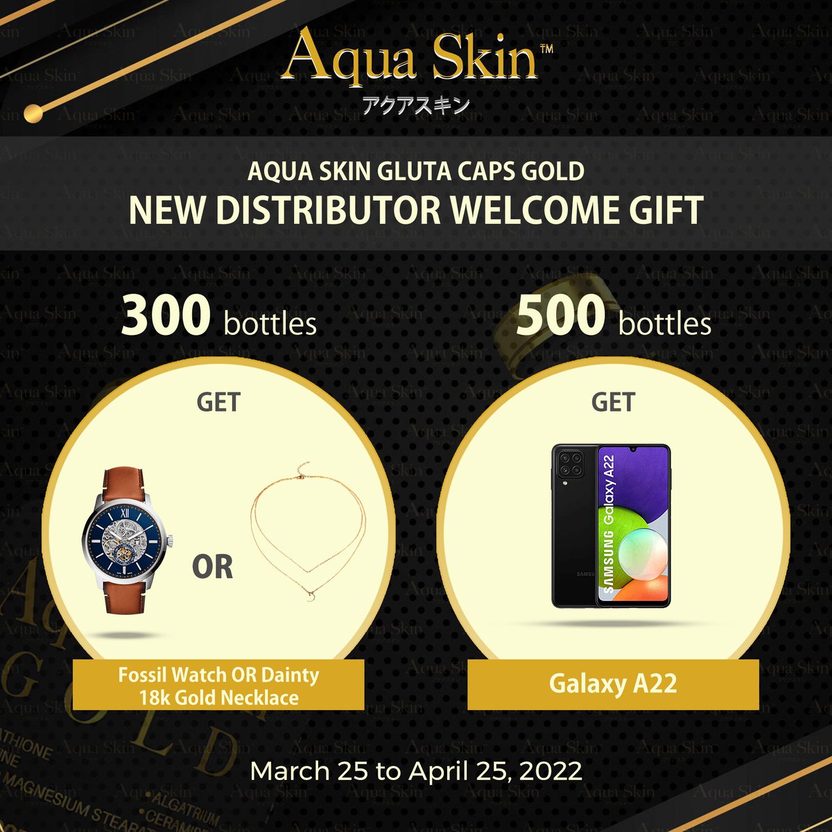 aquaskin_ph's tweet photo. 🌟‼️こんにちは‼️🌟

WE WANT YOU.
Be one of our fast-growing Aqua Skin Family today and sell our LIMITED EDITION Aqua Skin Gold.😍

AVAIL NOW and get one of our WELCOME GIFTS!😱

Don't waste time and 📩 send us a message to know more.

#AquaSkin #JapanBeauty #NowLookingFor https://t.co/PT1S8yF895