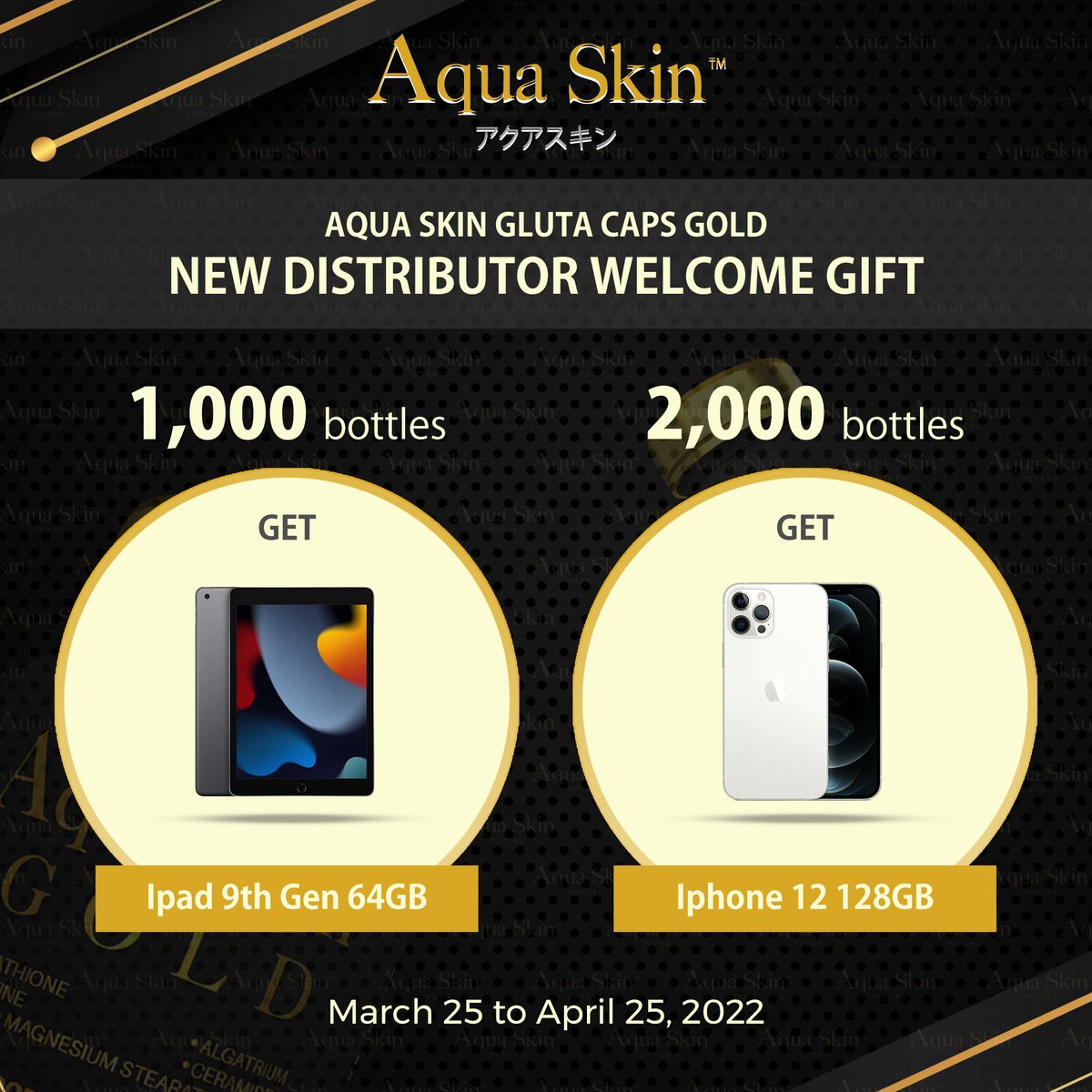 aquaskin_ph's tweet photo. 🌟‼️こんにちは‼️🌟

WE WANT YOU.
Be one of our fast-growing Aqua Skin Family today and sell our LIMITED EDITION Aqua Skin Gold.😍

AVAIL NOW and get one of our WELCOME GIFTS!😱

Don't waste time and 📩 send us a message to know more.

#AquaSkin #JapanBeauty #NowLookingFor https://t.co/PT1S8yF895
