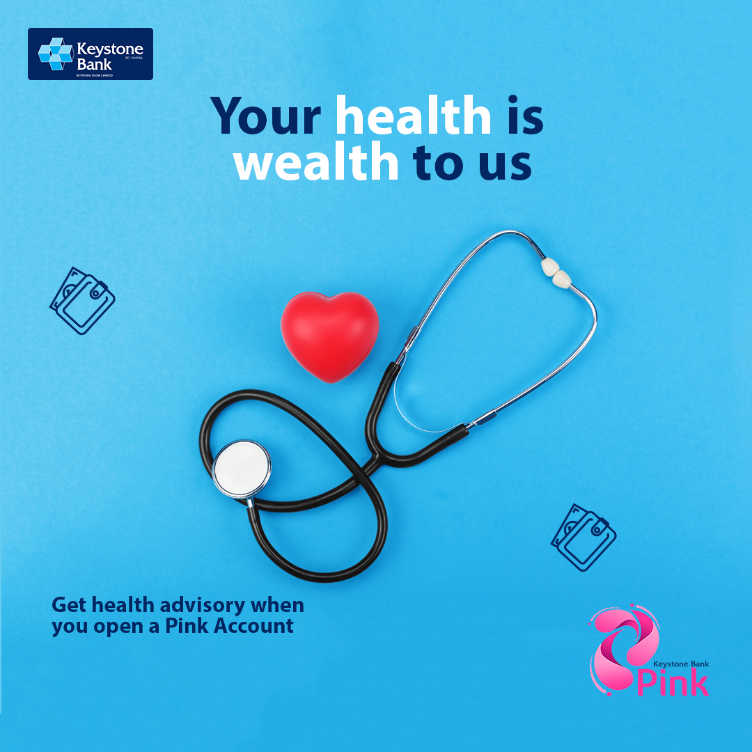 keystonebankng's tweet photo. One of the benefits of Pink Account is that it gives women access to discounted health care and advisory services.
Open a Pink Account today to enjoy amazing benefits.
#GoPinkWithKeystone https://t.co/Wo6ghmKDEf