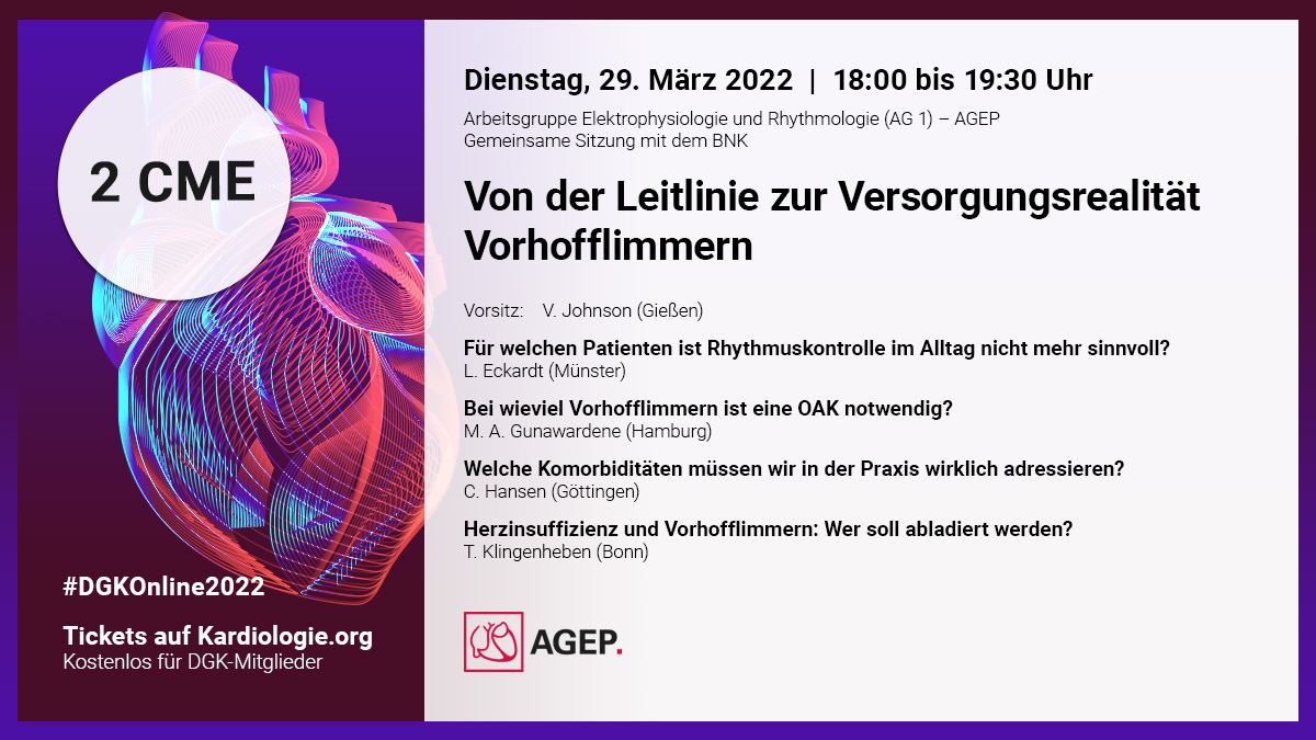 Phiso_de's tweet photo. Nächste Woche ist Rhythmuswoche bei #DGKOnline2022! Am 29.3.2022 Thema Versorgungsrealität Vorhofflimmern u.a. mit 
@ViclouiseJ @MedHansen und am 31.3.2022 
@YoungDgk u.a. mit @laura_rottner @bordistef @DavidDuncker. @DGK_org @AGEP_DGK https://t.co/fl7i8c653s