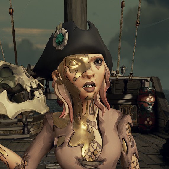 CrystalClearSea's tweet photo. We drew our pirate skulls. @Luunchie #BeMorePirate #SeaOfThieves #SoT https://t.co/HTaoi04aoB
