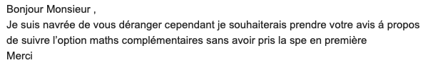 mtiques's tweet image. Élèves de 2nde : réfléchissez bien pour votre #orientation avant de faire vos choix de #Spécialités. 
Je reçois tellement de messages de ce type !