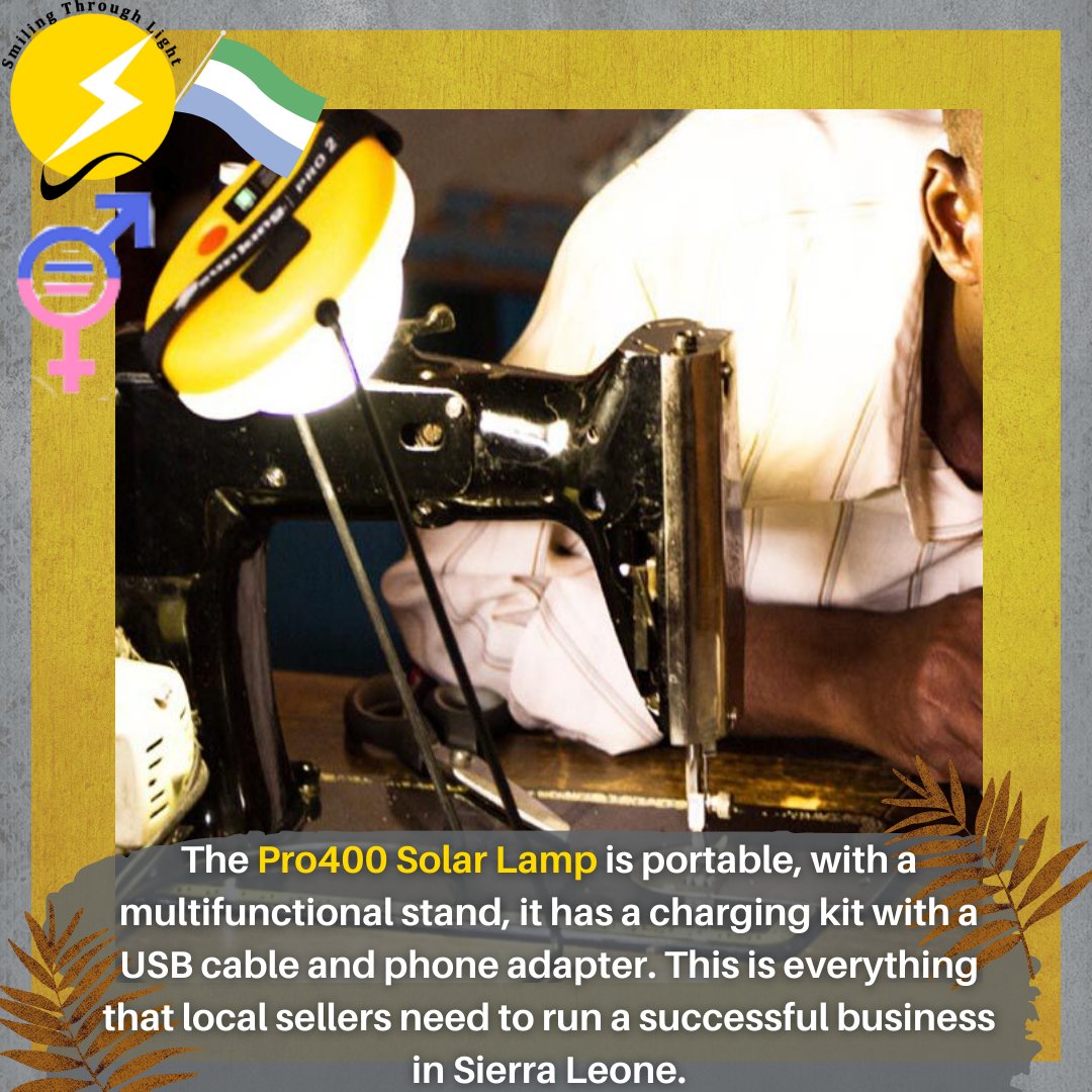 SmilinThruLight's tweet photo. The #Pro400 #SolarLamp is the model most frequently used by our customers. It has a universal stand, a charging kit with a USB cable, and a phone adapter. These two characteristics are vital to the success of a business.
Access to #SolarEnergy means #Energy in the long run.
#SDG7 https://t.co/ilxVrPSB3r