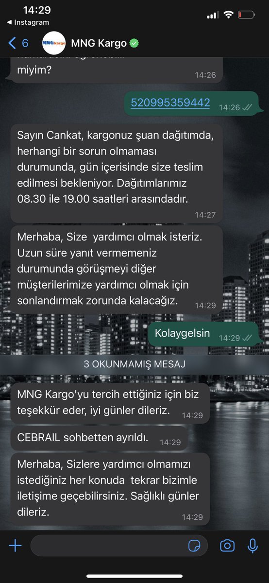 kargo allah katından geliyo heralde