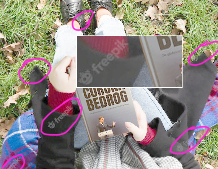 BeedeGee's tweet photo. In de door 'Sara' gebruikte foto zit op diverse plaatsen nog het watermerk van de stockfoto site. 🤦‍♂️

De mate van ironie dat je doet alsof je een boek over bedrog leest door te stockfoto's te gaan gebruiken, is onmetelijk. https://t.co/2KceKwRZ7I