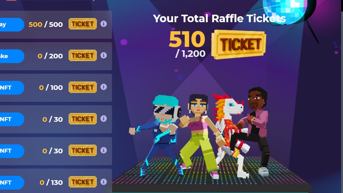 marnumbe's tweet photo. @TheSandboxGame My Raffle Tickets.
I just participated in the daily #SandboxAlphaS2Contest for a chance to earn up to 1,000 $SAND! Starting March 22 - Ticket Day. Check out my screenshot below!
👇 #SandboxAlphaS2 https://t.co/ZtFXB9qnjx