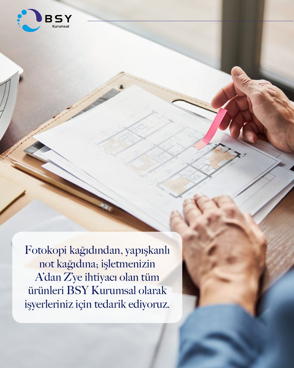 Ofislerin olmazsa olmazlarından biri kağıtlardır. Her gün not alırken post-it kağıdı, belgeleri düzenlerken ya da çıktı alırken a4 kağıdı kullanırız. BSY Kurumsal ofisinizin tüm kağıt ürünü ihtiyaçları için yanınızda!

#bsykurumsal #bsy #ofis #kagiturunler #kagit #ofisihtiyaci