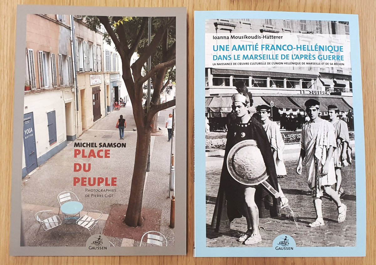 DavidLaMars's tweet photo. Deux nouveautés chez l'éditeur marseillais #Gaussen : la mémoire vive du quartier de #Menpenti avec "Place du Peuple" sous la plume de Michel Samson. Et une histoire de l'Union hellénique dans le #Marseille de l'après-guerre https://t.co/KlSnSeRBTb
