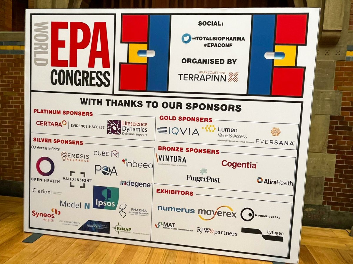 Our team really enjoyed DAY 1 of the World Evidence, Pricing and Access Congress. Today Wednesday 23rd of March, Nick Melling and Michelle Conway will be presenting "Developing effective strategies to achieve launch success" at 15:15h CET. Don't miss it!
#EPACongress #EPAConf