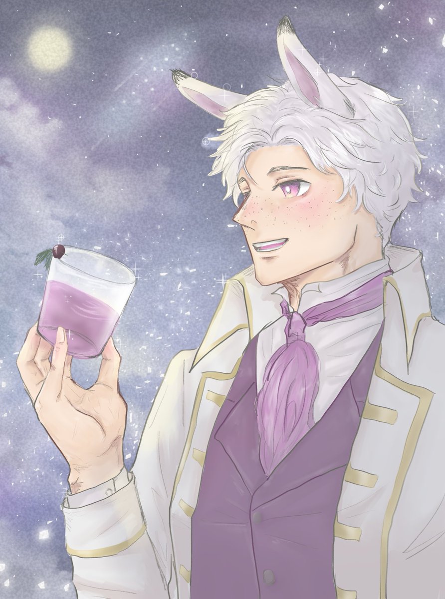Alexander_HHC's tweet photo. #Underthemoonlight_HHC 

"อร่อยแฮะ—" 

คนที่ไม่มีทักษะการเต้นรำอย่างอเล็กซานเดอร์มาร่วมงานนี้ไม่ได้หวังอะไรหรอก มีแค่อาหารและขนมหวานเท่านั้นแหละที่ล่อตาล่อใจนัก

เขาจับแก้วน้ำองุ่นในท่าที่มีเอกลักษณ์สมเป็นตัวเขาพลางคิดในใจไปเพลินๆว่ามีอะไรน่ากินอีก?

[มาช้าแต่มานะ--5555] https://t.co/I76pTc2WM4