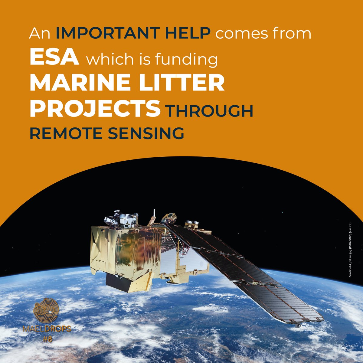 H2020Maelstrom's tweet photo. We're back with our #MAELDrops! How can #satellite and remote sensing help us to fight the problem of #marinelitter?
👉 Discover in our MAELDrop #8!
https://t.co/4xSDTNFfeD
@esa
@CNRsocial_ 
@DeltaresNL https://t.co/rb4z7HVRxG