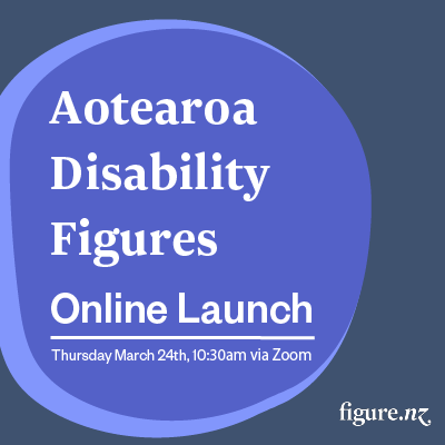 Figure.NZ &amp; our friends at <a href="/Stats_NZ/">Stats NZ</a> can't wait to share Aotearoa Disability Figures with you all āpōpō!

You can join the launch live at 10:30am Thursday 24th March via Zoom, or catch up on the kōrero via the replay.

Event details ➡️  bit.ly/36ErQhs