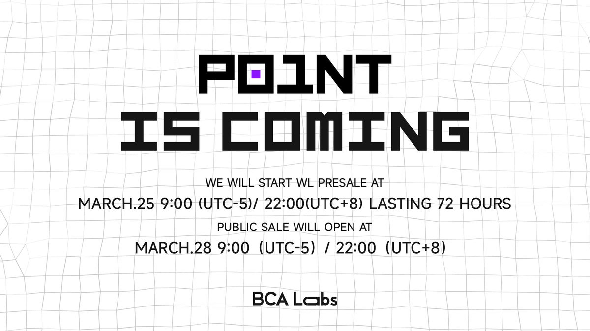 BlockCreateArt's tweet photo. P01NT IS COMING！
#NFT #P01NT #EXBITION #Blockchain #publicsale 
MINT HERE: https://t.co/h2OgJvtZPQ https://t.co/MpDbon28pd