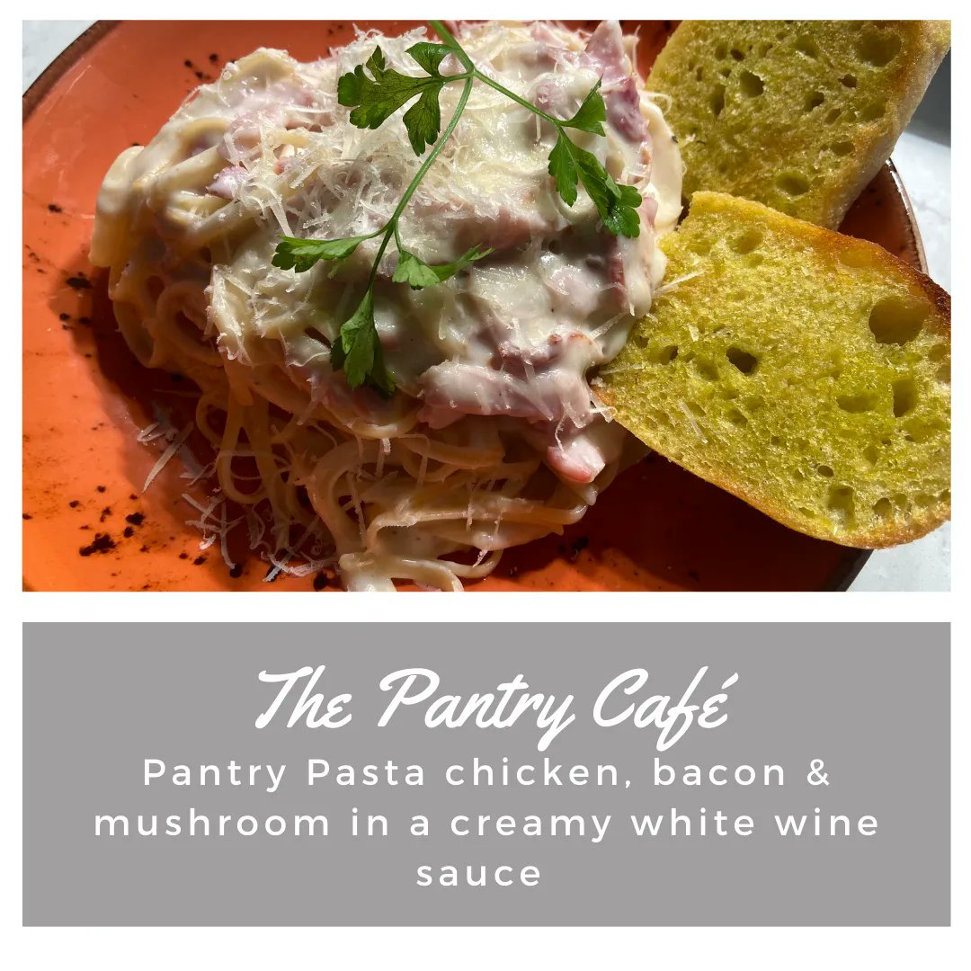 Have you tried our famous Pantry Pasta? 

To.Die.For

8.30-5pm 🤤🤤🤤

#Nenagh #PantryPasta #CreamyGoodness #Foodie #Pantry #SupportLocal