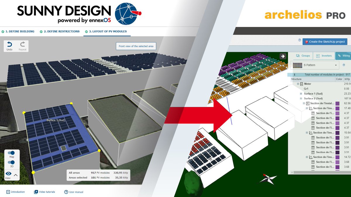 Trace Software International ans @SMAsolar connect planning tools!
Read more about Sunny Design and archelios™ PRO
bit.ly/3LaiGIy
#TSI #SMA #PV