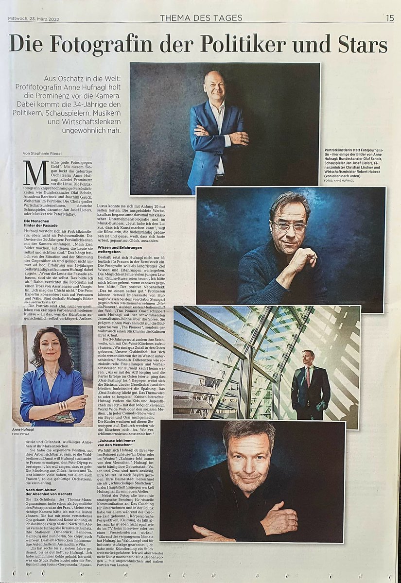 Twelectra's tweet photo. Heute ist ein sehr schöner und persönlicher Artikel zu mir erschienen - auch, wenn man sich selbst unter so einer Überschrift natürlich ein bisschen wegducken möchte, weil es am Ende alles einfach Menschen vor meiner Kamera sind.☺️ Ganz lieben Dank an Autorin Stephanie Riedel.🙏🏻 https://t.co/XSmAULgZm2