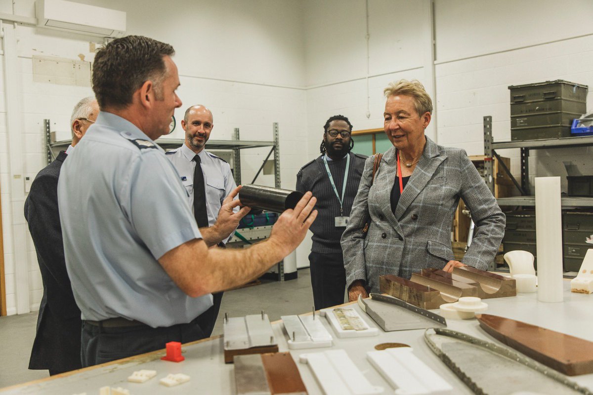 RAF_Wittering's tweet photo. #CommunityEngagement Very happy to welcome @Lord_Lt_Cambs Julie Spence to @RAF_Wittering yesterday, to meet @stncdrrafwitt, #A4ForceElements and #6FTS personnel https://t.co/NNMqgFlTB7 https://t.co/Lm49GnhcOE