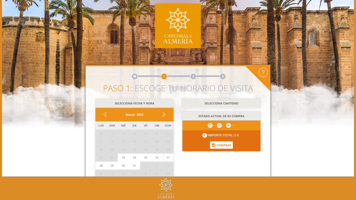 ¡Tenemos una noticia, ahora también puedes comprar las entradas de la #Catedral de #Almería anticipadas en nuestra web!
catedralalmeria.com
.
.
.
#visitacultural #catedraldealmeria