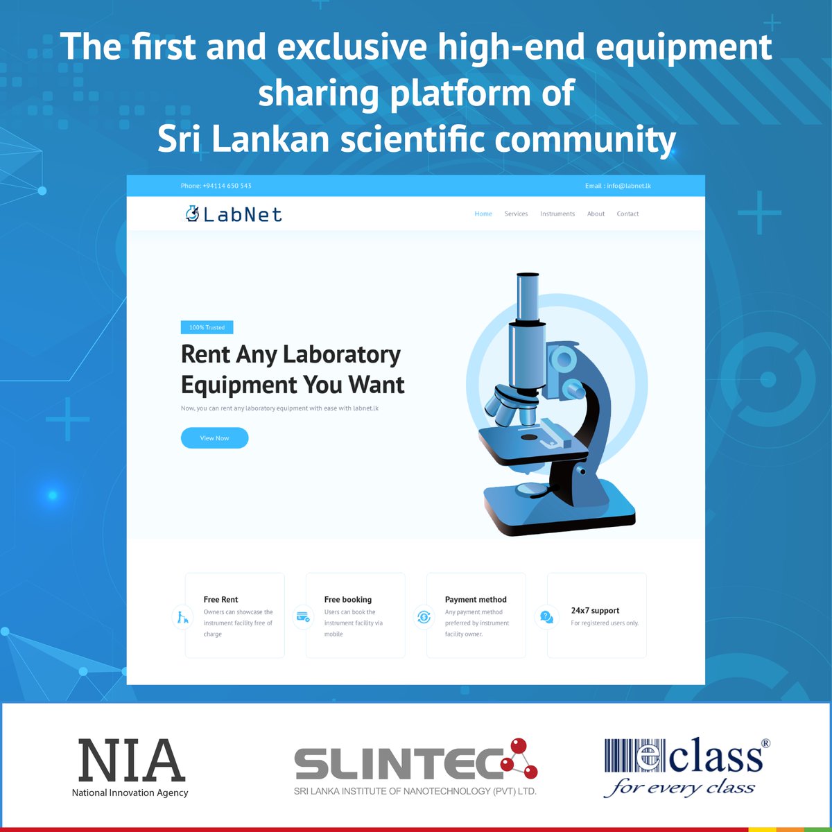 Sri Lanka Institute of Nanotechnology (SLINTEC) tweet media