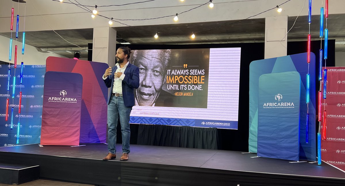 WynandX's tweet photo. Great advice from Zachariah George at @AFRICARENA 
“You need to be significant, not just successful to make a difference in the world.” - Zachariah George
@zach_cpt https://t.co/Rn1JQAoR1R