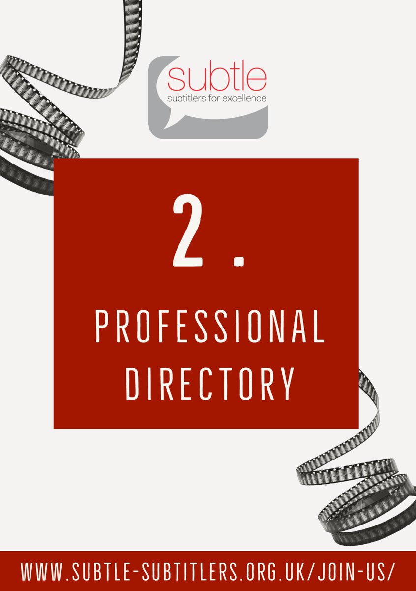 Subtle_UK's tweet photo. #10ReasonsToJoinSubtle #JoinyourlocalAVTassociation
Reason #2

Professional members can join our professional directory to advertise their services. Get listed and build your client base: https://t.co/Z5V6Rqb3c9

Join today to get access to our benefits: https://t.co/5jTenv7ohw https://t.co/R65CeE2Qr2