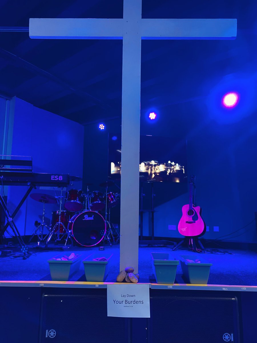 PastorTom_'s tweet photo. Lay your burden down at the cross, Matthew 11:28 PrayerStation:1 for Pilgrim Sunday this coming weekend. #WeekPrayerFasting #FaithAlive #InterActive #Together #GraceChurchCork https://t.co/2eqTKfuQaZ