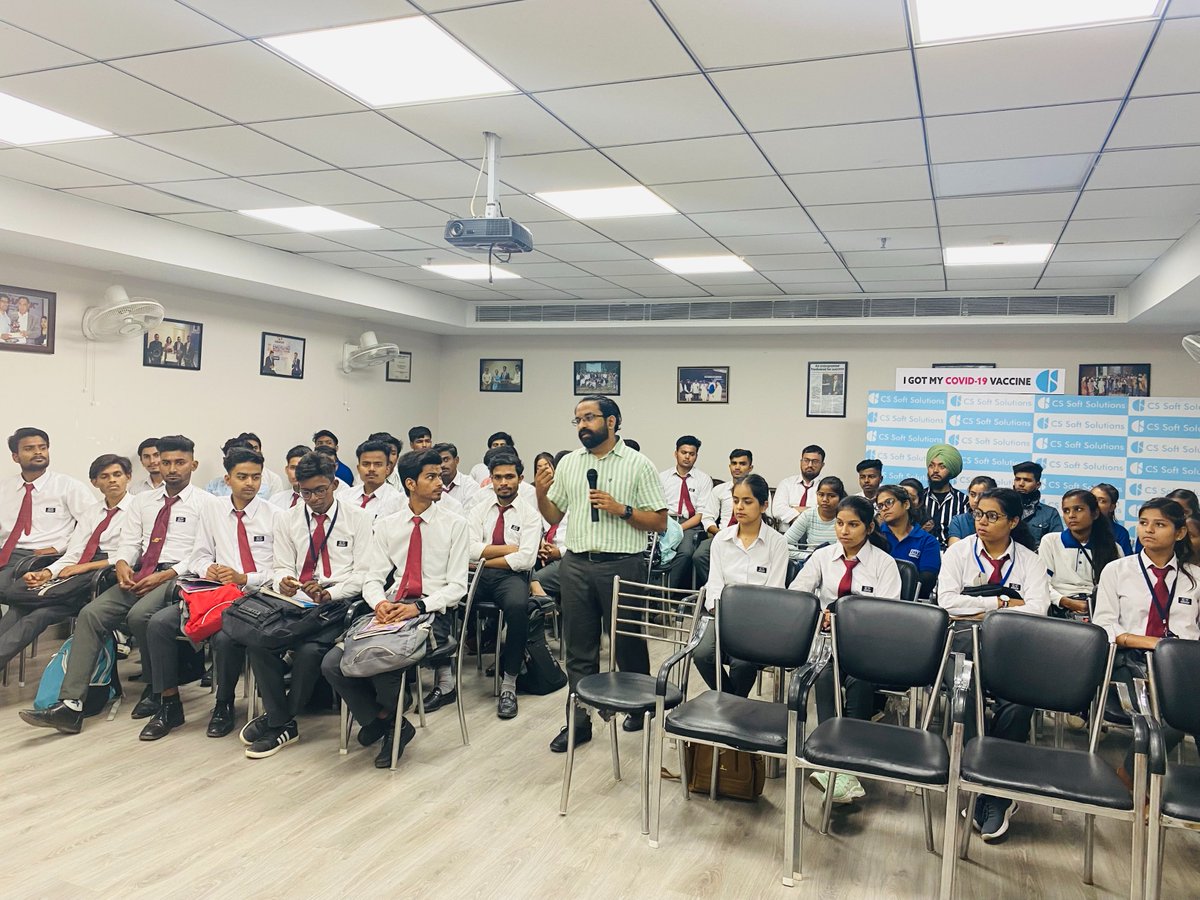 CSSoftSolution3's tweet photo. Students of CT Group of Institutions, Jalandhar, visited CS Soft Solutions and attended an interactive session. 

The industrial visit witnessed aspirants from BCA/MCA who were enthusiastic about changing trends and had bright future goals. 

#cssoft #industrialvisit #career https://t.co/SbOOU0qT2e