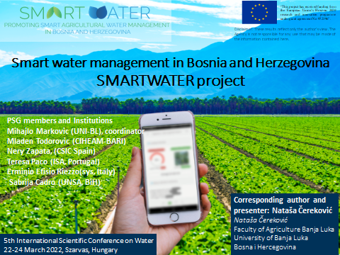 smartwaterpro's tweet photo. 🌊Another day in the #WaterWeek! Natasa Cerekovic from @UniverzitetBL just presented #SMARTWATER at 5th International Scientific #Conference on #Water #Hungary
https://t.co/hSWcjmaqim
#MateUniversity #USAMVBTimisoara #UniversityofNoviSad #PolitechnikiBydgoskiej
#H2020
@HorizonEU https://t.co/WKtVo8NjC5