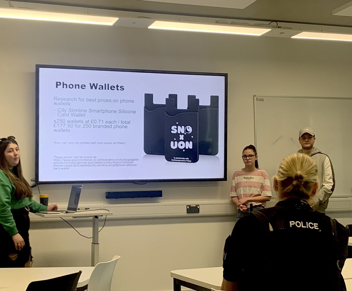 kardisom's tweet photo. Our live clients don’t always bring handcuffs but yesterday we were pitching promotional concepts to Sergeant Lorna Clarke who, it turns out has a sharp eye for branding and comms. @CampusSecurity_ #AdStudents https://t.co/4zacAlQk08