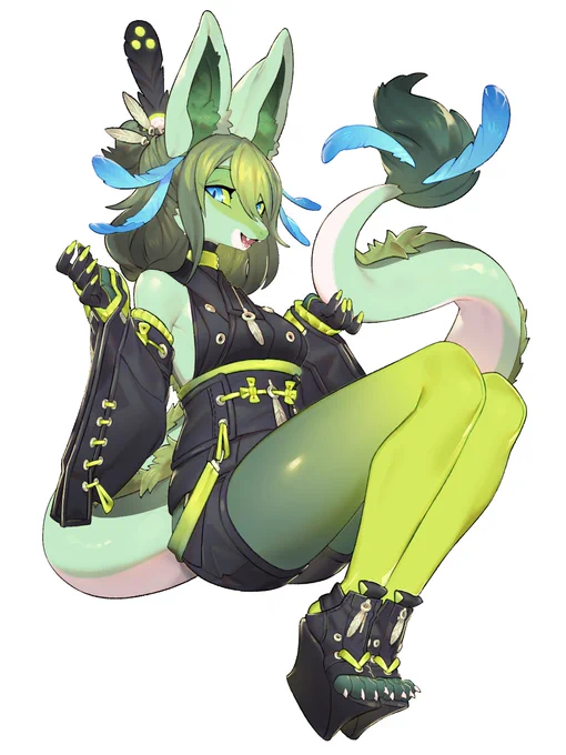 Thank you for commission! Designed the outfit💚
https://t.co/j8qRfkwVUb #Skeb #Commission @skeb_jpより 