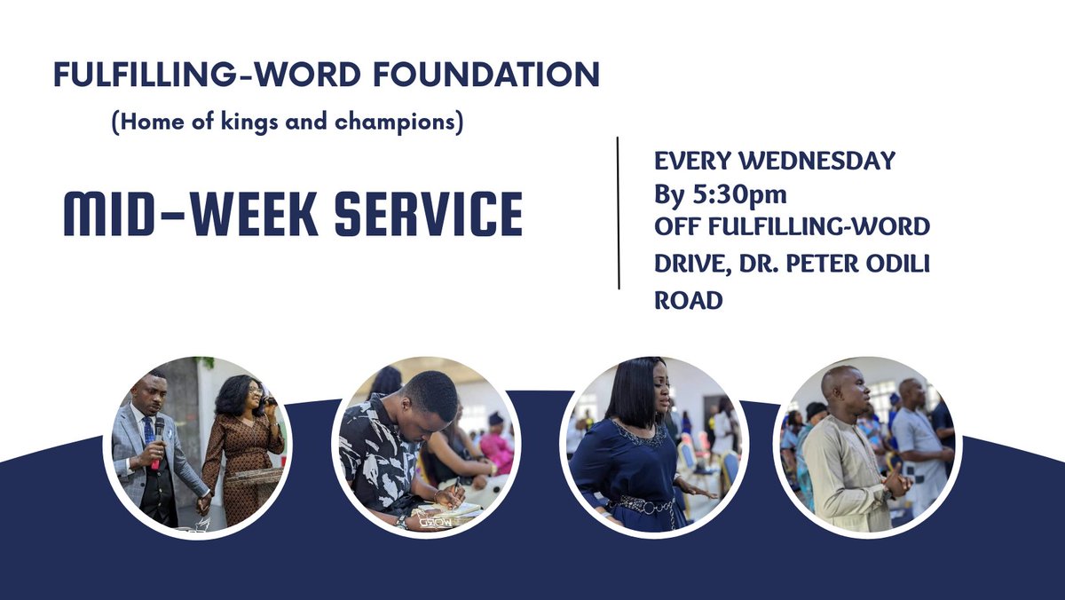 essaogorry's tweet photo. BEING BLESSED IS ABOUT YOUR POSITION IN CHRIST.
Essa Ogorry 
Join Our Midweek Service Today
@THE CHURCH AUDITORIUM: 
Fulfilling Word Drive off Peter Odili Road (Behind Spring Place), Port Harcourt..
#God-means-business here https://t.co/8LaXpkrI0E