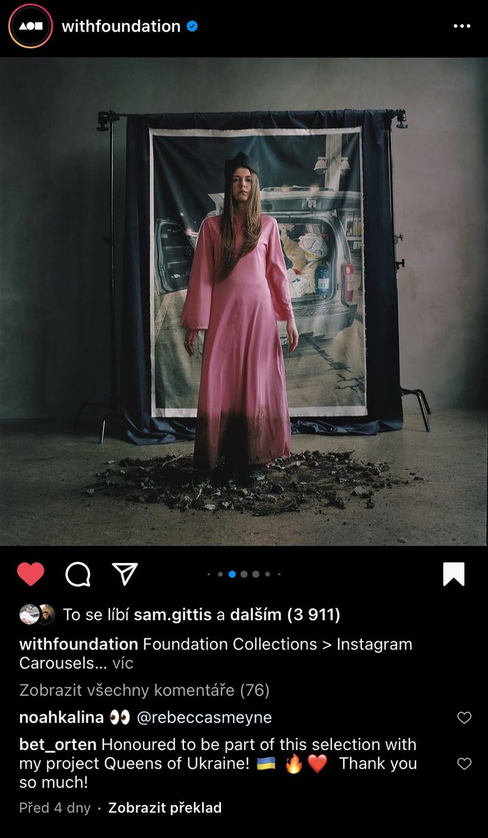 bet_orten's tweet photo. GM to @foundation 🤍
Thank you for putting QUEEN Natalia in your IG top selections 🙏🏻
Means a lot to all of us 🤍
Look at Kalunchik @spasi___sohrani
#queensofukraine #nftphotography
#StandWithUkraine https://t.co/aL6KaNE60s