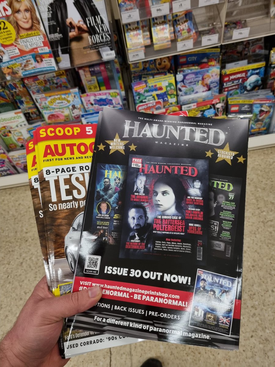 PuttockJack's tweet photo. Got excited earlier thought we were stocking @hauntedmagazine at @sainsburys but it was just advertisement 😒😆 https://t.co/ozwn0Fh8pn