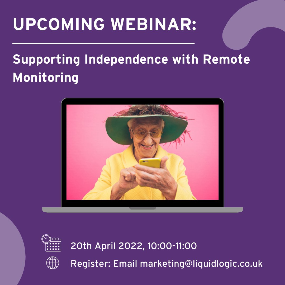 liquidlogicuk's tweet photo. Have you heard about our upcoming webinar with Docobo yet? 😄

Visit https://t.co/ydQDiOApI0 to get yourself registered 👍

#webinar #socialcare #adultsocialcare #remotemonitoring #docobo #upcomingwebinar https://t.co/8sITuynOvf