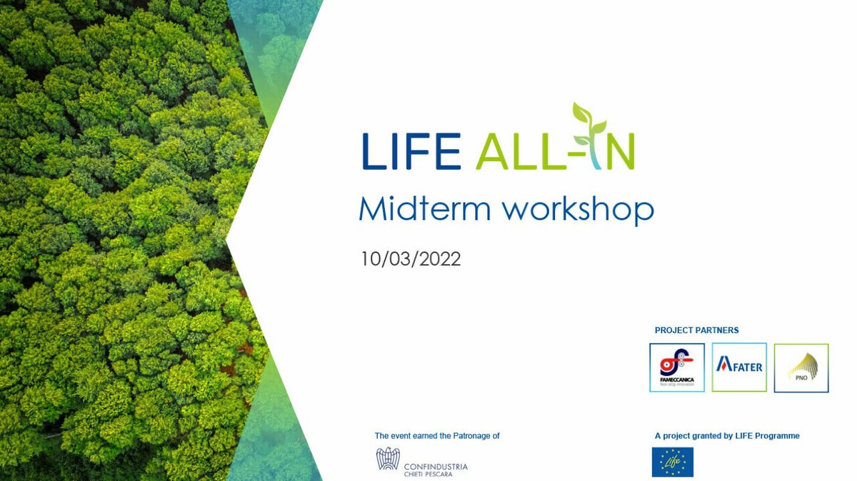 #PresseRelease
On 10 March 2022, LIFE ALL-IN partners have organized his midterm e-workshop in order to present the project results to customers, stakeholders and policy makers.
🔷 To read online: lnkd.in/efj3ZngA
🔷 To watch the workshop replay: lnkd.in/eaNWjdmJ