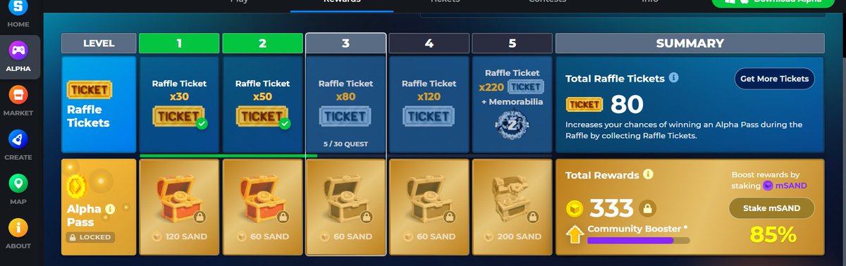 CaraBen4's tweet photo. @TheSandboxGame I just participated in the daily #SandboxAlphaS2Contest for a chance to earn up to 1,000 $SAND! Starting March 22 - Ticket Day. Check out my screenshot below!
👇 #SandboxAlphaS2 https://t.co/WbjzZhpfW8