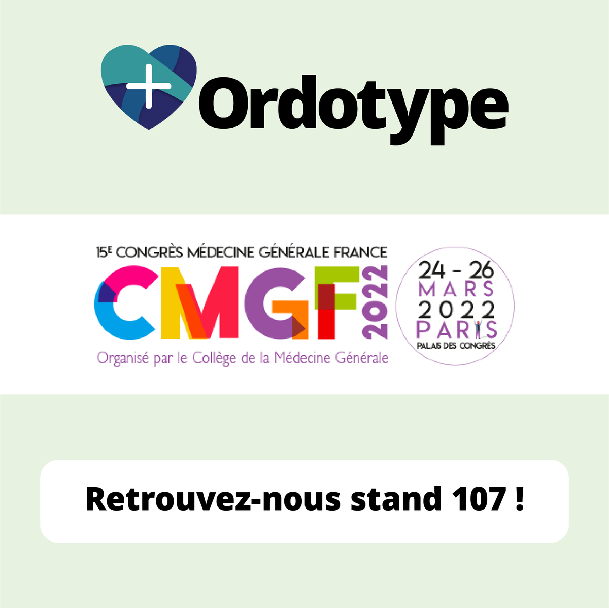 Ordotype's tweet image. #CMGF22

Ca commence demain ! ✨

Et nous avons hâte de vous rencontrer 🙂

#Ordotype #MédecineGénérale @CMGF_Congres