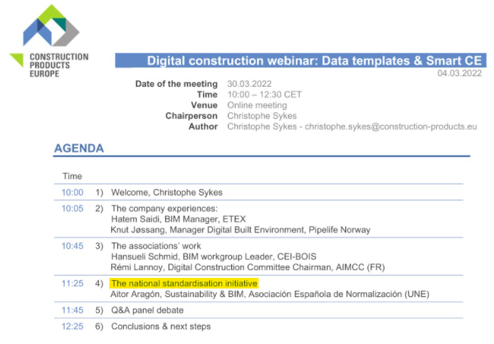 ayt0r's tweet photo. La próxima semana, participamos en la sesión sobre #DataTemplates para productos de construcción y #SmartCE organizada por Construction Products Europe👇

Hablaremos de las iniciativas españolas sobre digitalización de la #DoP

Más información:
🔗https://t.co/FAAyuYx4zi https://t.co/3jq8VBABqW