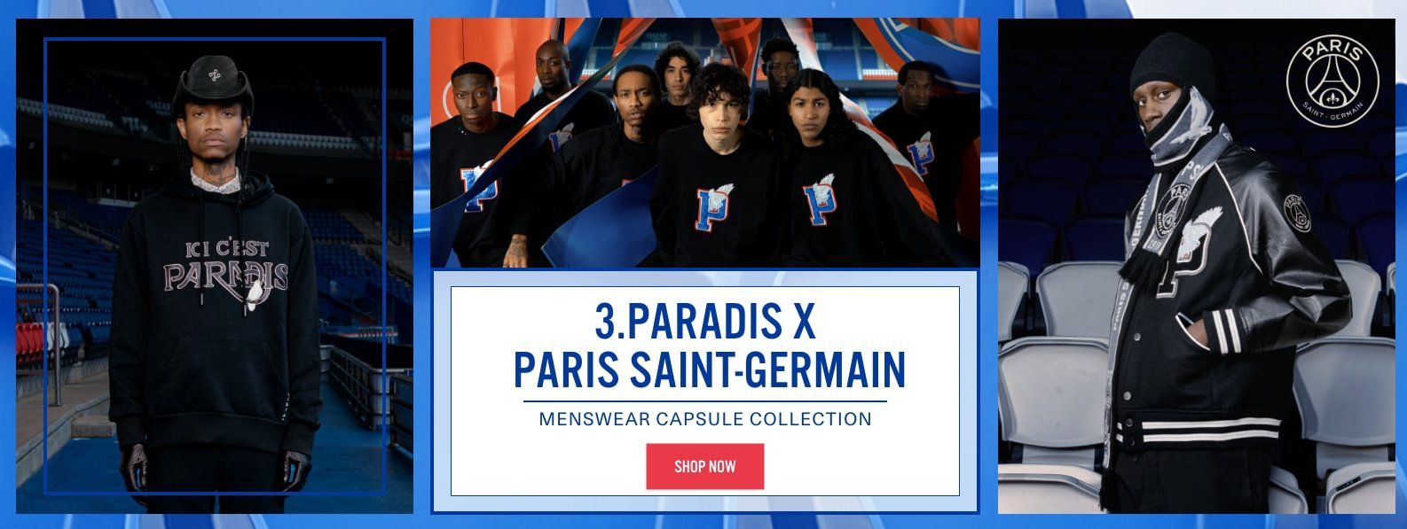 Fanatics Japan パリ サンジェルマン 公式ストア 3 Paradis X Paris Saint Germain Capsule Collection 新着アパレル登場 復刻版90年代ユニフォームも販売中 アパレルセールもあり 今すぐオンラインストアをチェック T Co 3b0cdxpyuc